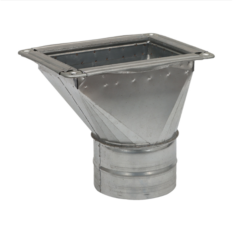 Square to Round Reducer Duct ventilation interface for HVAC System