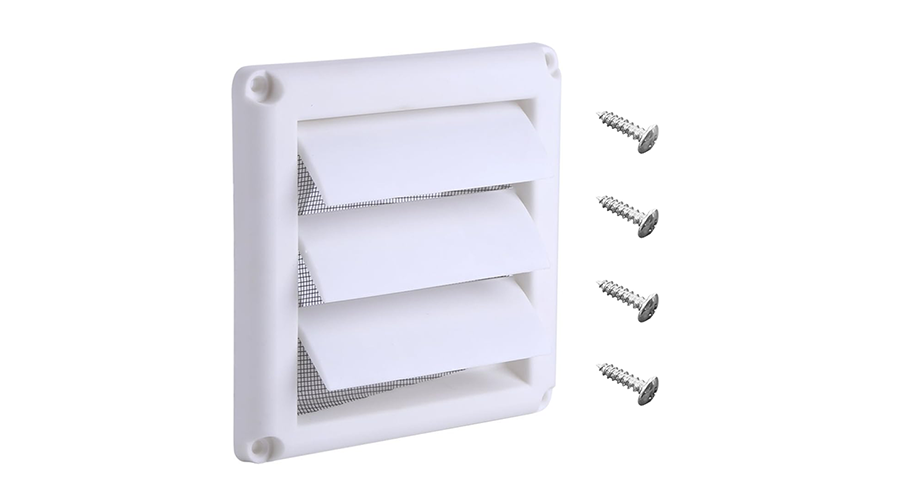 6 Inch Louvered Outdoor Dryer Vents Cover for Outside Airflow Exterior Wall Plastic Vent Cover