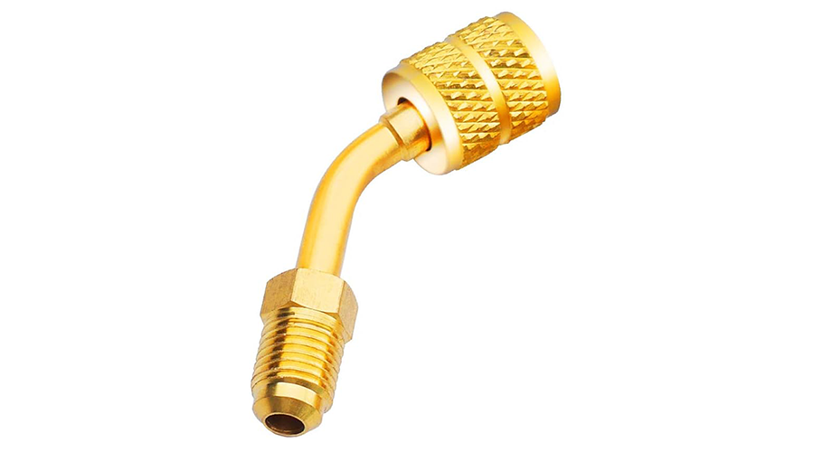 R410A Adapter kit Adapter 5/16 inches SAE Female to 1/4 inches SAE Male Flare for HVAC Refrigeration Service