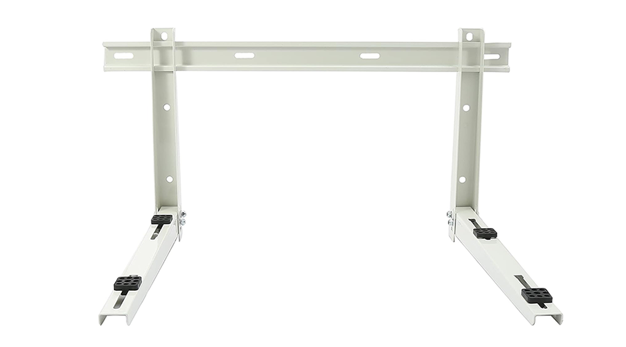 Air Conditioner Bracket Outdoor Wall Mounting with Cross Bar for HVAC Systems