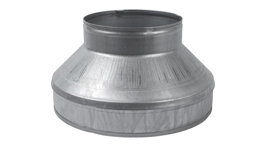 10 to 6 inch Round Galvanized Steel Duct Reducer for Ventilation pipe Air Conditioning