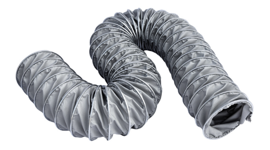 24 Inch Silicone Coated Glass Fiber Duct Hose Resistant to 450 Degree Heat Flexible Duct Hose