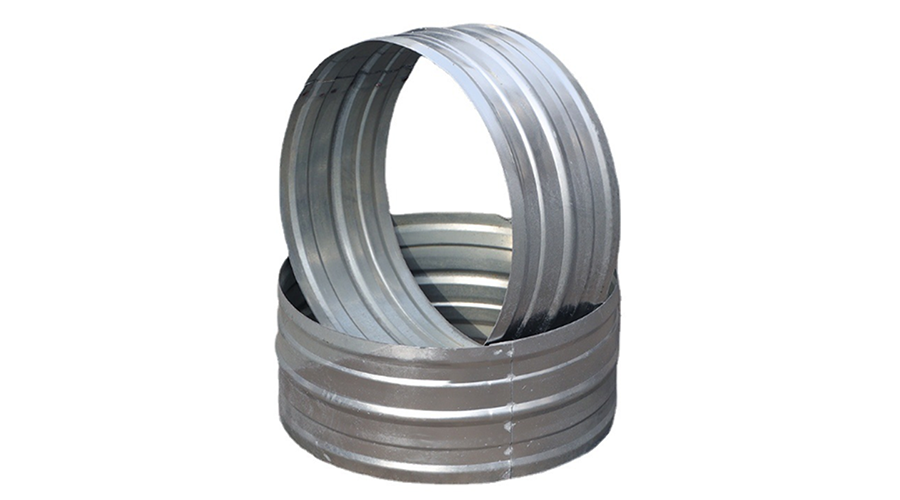 Round Galvanized Flange Duct Connection Interface Exhaust Duct Internal Joint for HVAC System