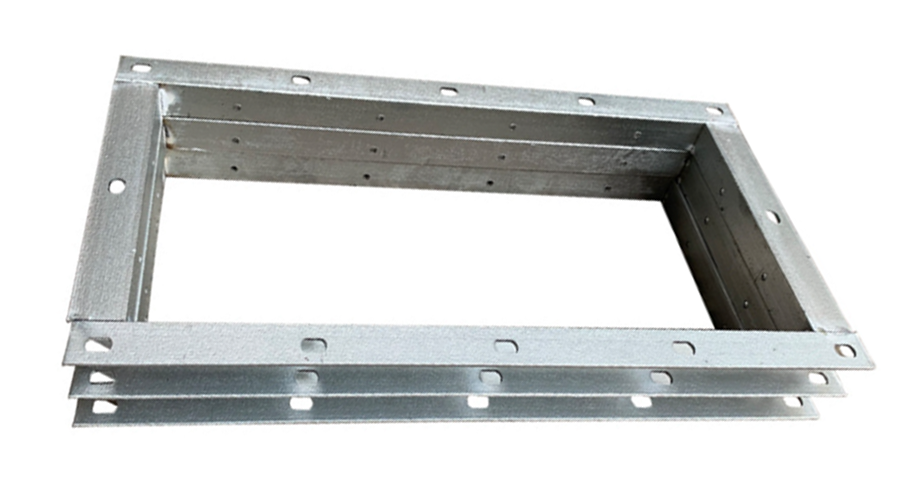 Galvanized Square Angle Iron Flange Large Diameter Ventilation Duct for HVAC System