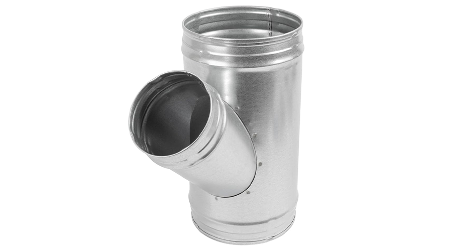 45 Degree Galvanized Duct Connector for Exhaust Fan Dryer Vent Hose Kitchen and Bathroom Connecting Duct Fittings