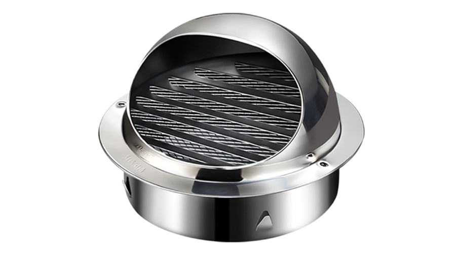 8 Inch Stainless Steel Round Wall Vent Cover Exhaust Grille for Dryer Hood External Extractor and Ventilation Systems